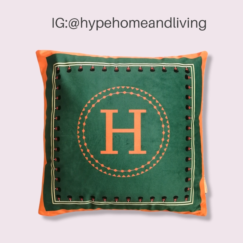 H letter pillow covers